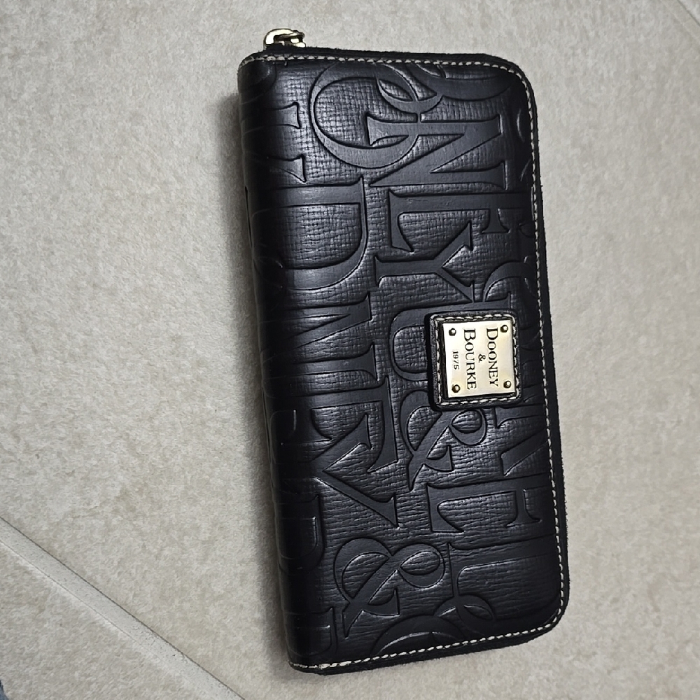 Dooney & Bourke Black Embossed Wallet